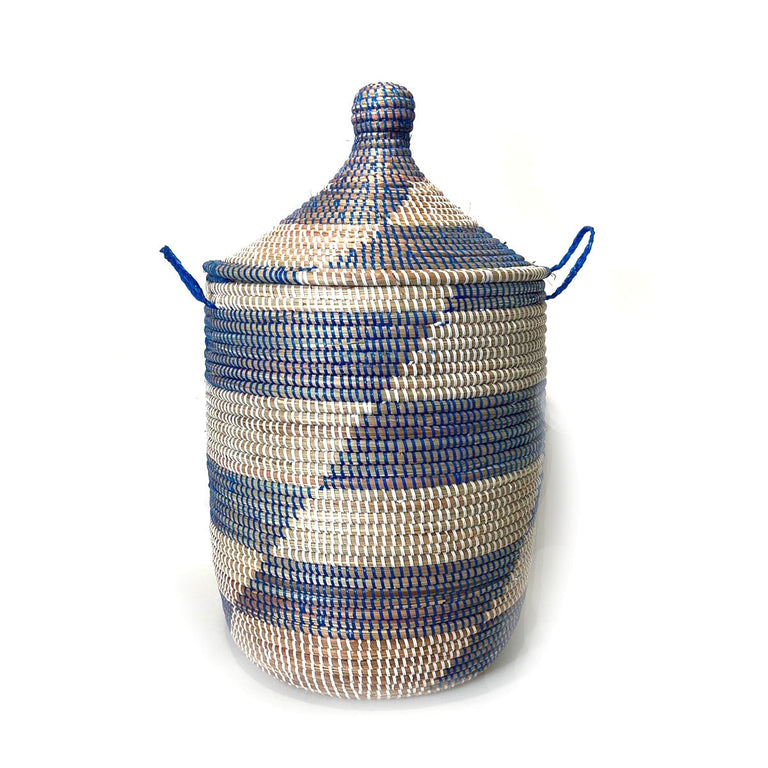 Medium Storage Basket - Blue Stripe | BASKETS