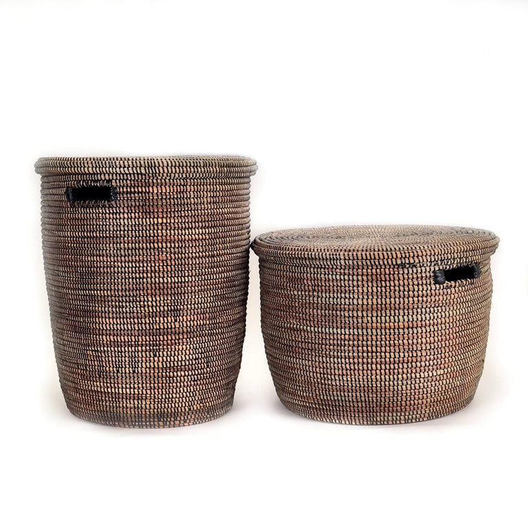 Black Flat Lid Basket - Large | BASKETS