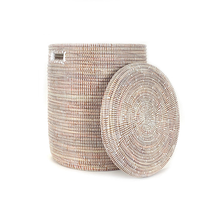 White Flat Lid Basket - Large | BASKETS