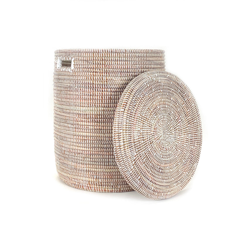 White Flat Lid Basket - Large | BASKETS