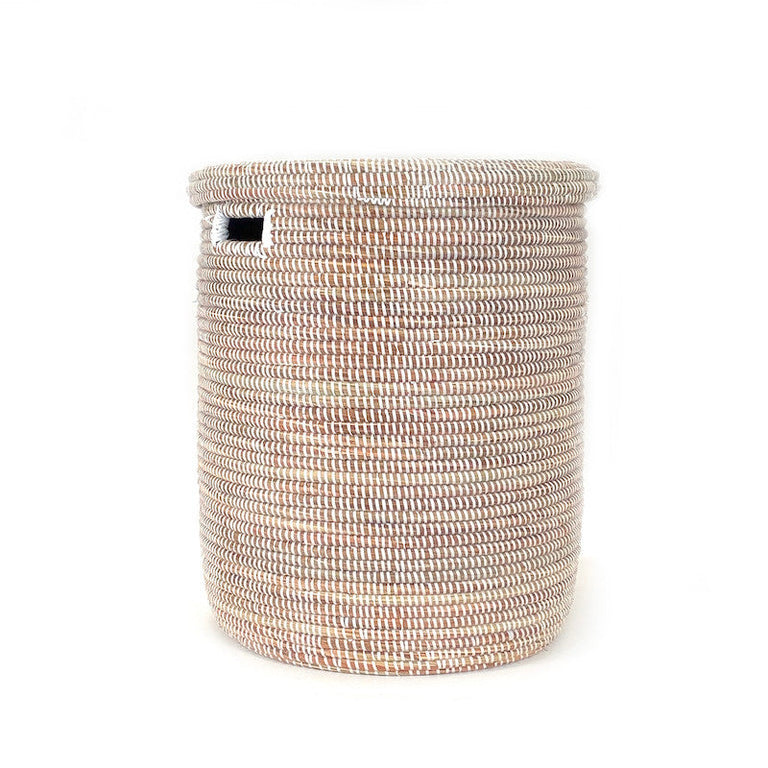 White Flat Lid Basket - Large | BASKETS