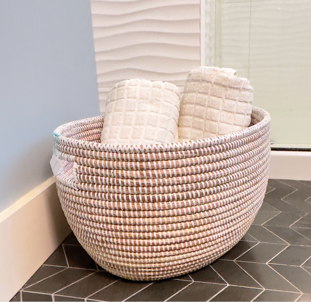 White Oval Basket | BASKETS