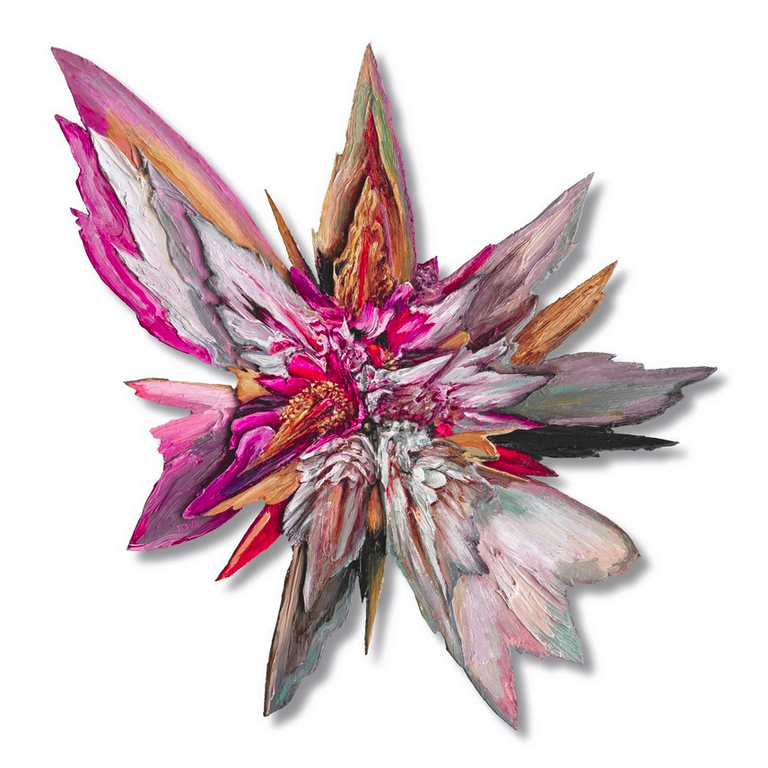 PEONY GLITCH by Kate Tova | SIGNATURE WALL ART