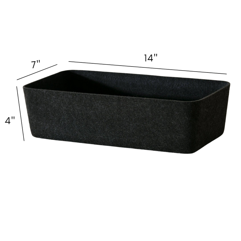 The Sculpted Bin - Long with Lid | STORAGE SOLUTIONS