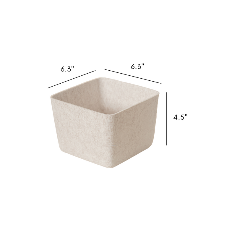 The Sculpted Bin - Petite with Lid | Set of 3 | STORAGE