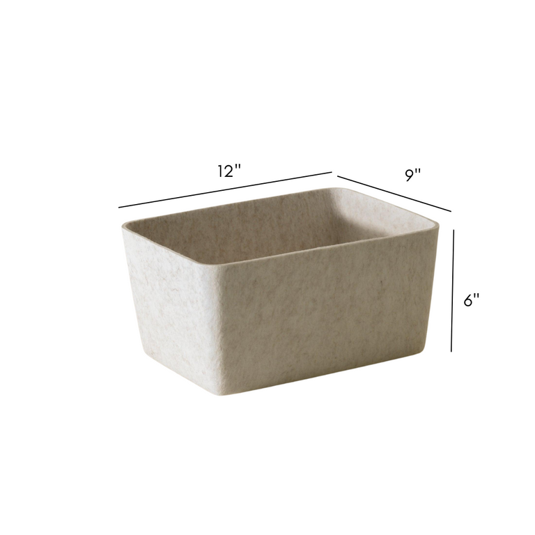 The Sculpted Bin - Wide | Set of 3 | STORAGE