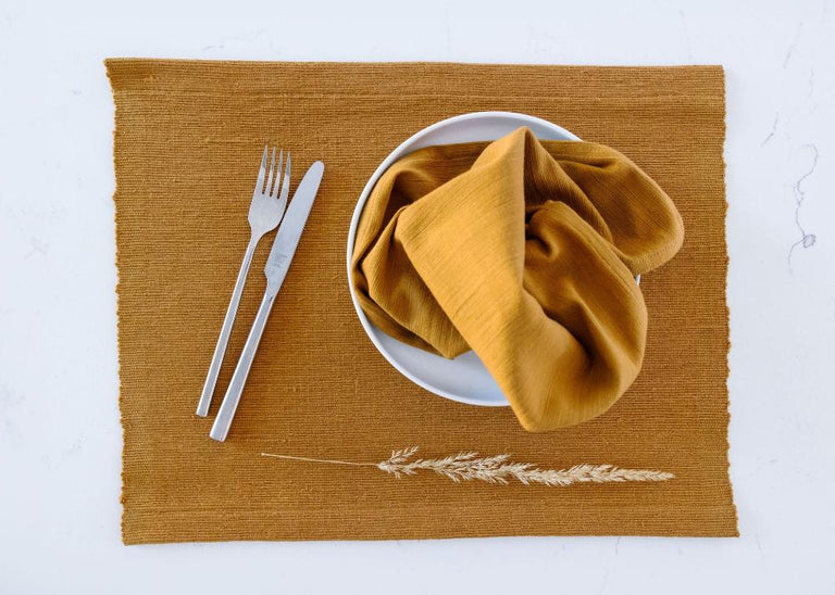 SEMIEN HANDWOVEN ETHIOPIAN COTTON PLACEMAT | SET OF 2 | ENTERTAINING