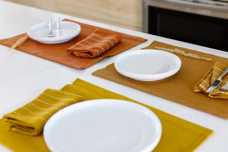 SEMIEN HANDWOVEN ETHIOPIAN COTTON PLACEMAT | SET OF 2 | ENTERTAINING
