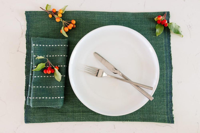 SEMIEN HANDWOVEN ETHIOPIAN COTTON PLACEMAT | SET OF 2 | ENTERTAINING