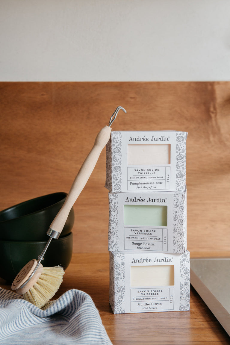 ANDREE JARDIN SOLID DISH WASHING SOAP - LEMON MINT | KITCHEN STORAGE AND ORGANIZATION