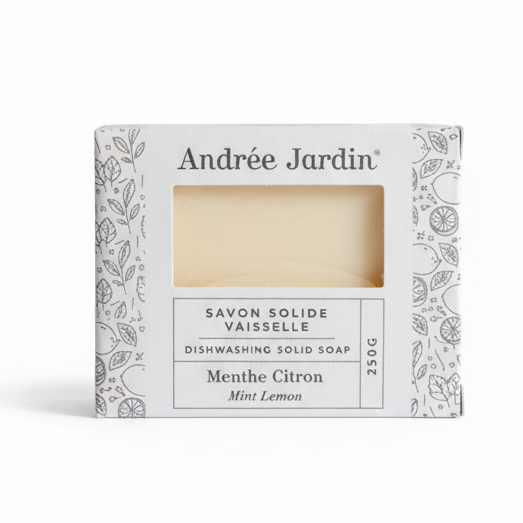 ANDREE JARDIN SOLID DISH WASHING SOAP - LEMON MINT | KITCHEN STORAGE AND ORGANIZATION