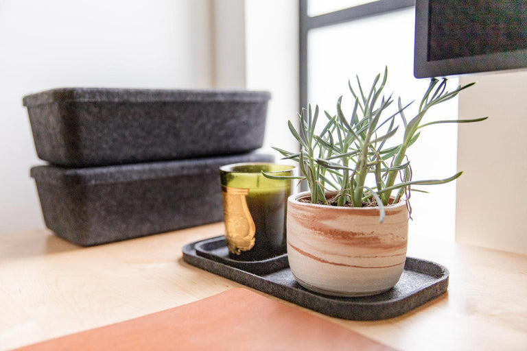 The Sculpted Bin - Long with Lid | Set of 3 | STORAGE