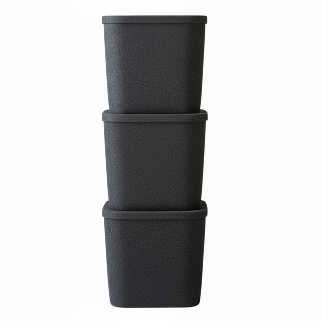 The Sculpted Bin Set - Original with Lid | STORAGE SOLUTIONS