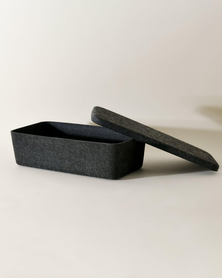 The Sculpted Bin - Long with Lid | STORAGE SOLUTIONS