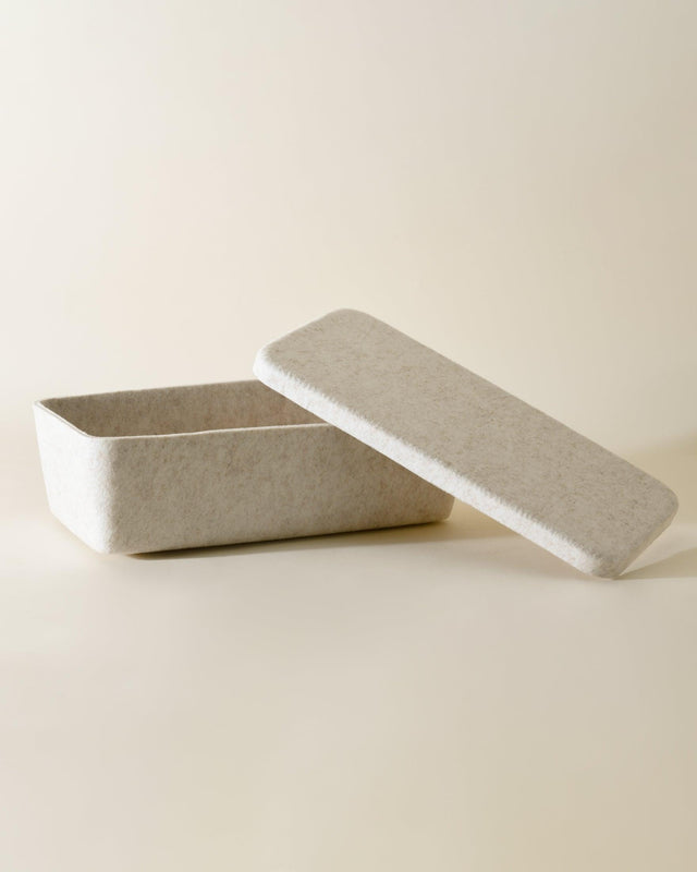 The Sculpted Bin - Long with Lid | STORAGE SOLUTIONS