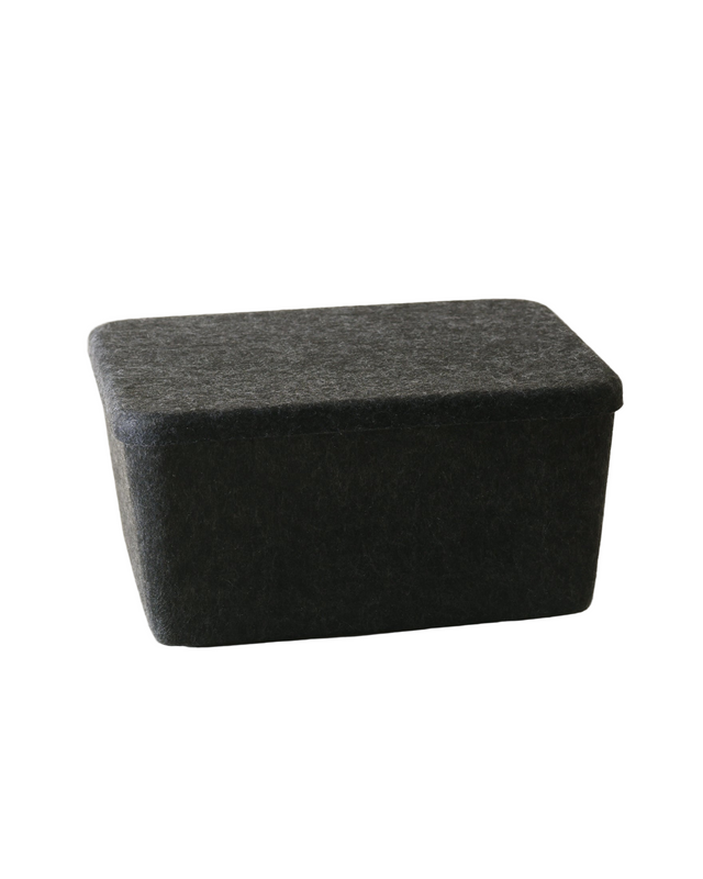 The Sculpted Bin - Wide with Lid