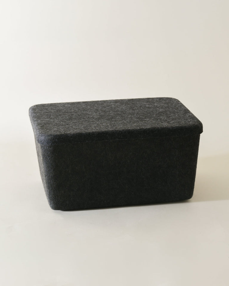 The Sculpted Bin - Wide with Lid | Set of 3 | STORAGE