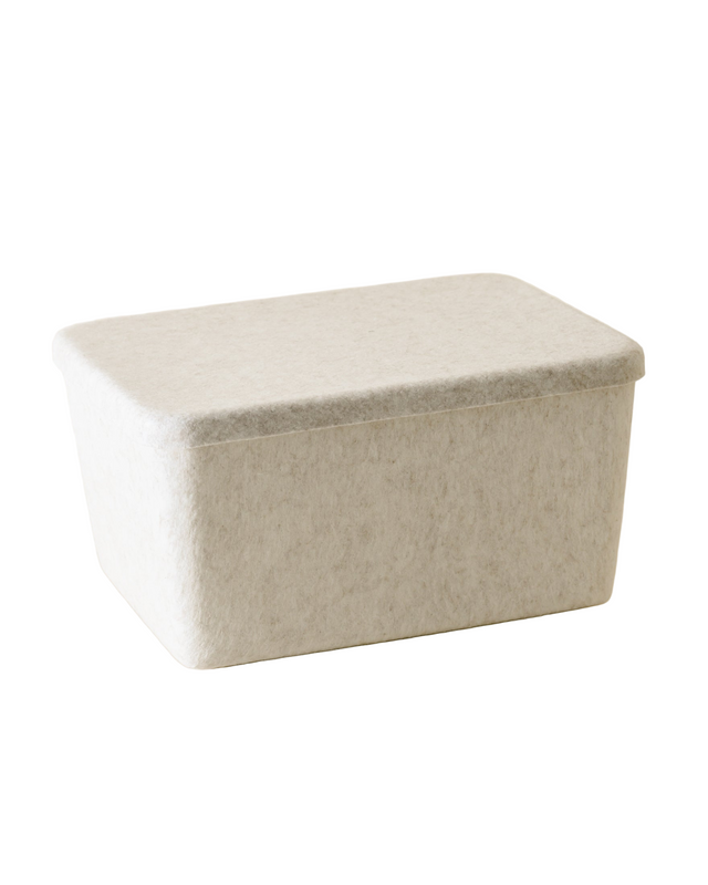 The Sculpted Bin - Wide with Lid