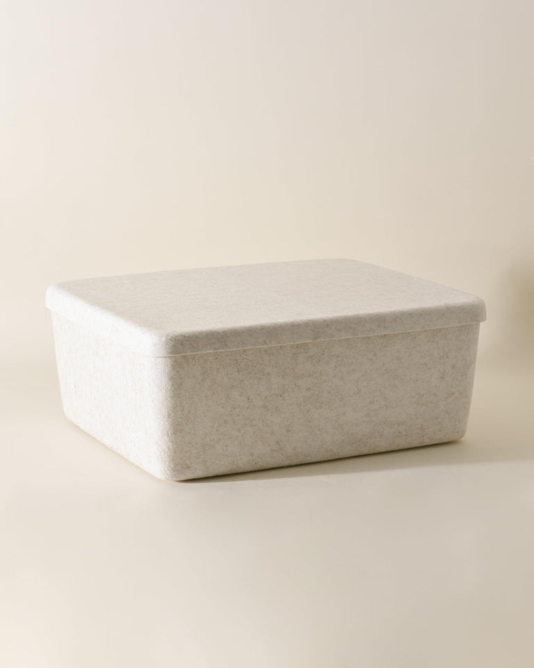 The Sculpted Bin - Large with Lid | STORAGE