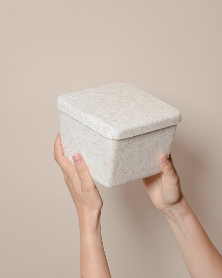 The Sculpted Bin - Petite with Lid | STORAGE