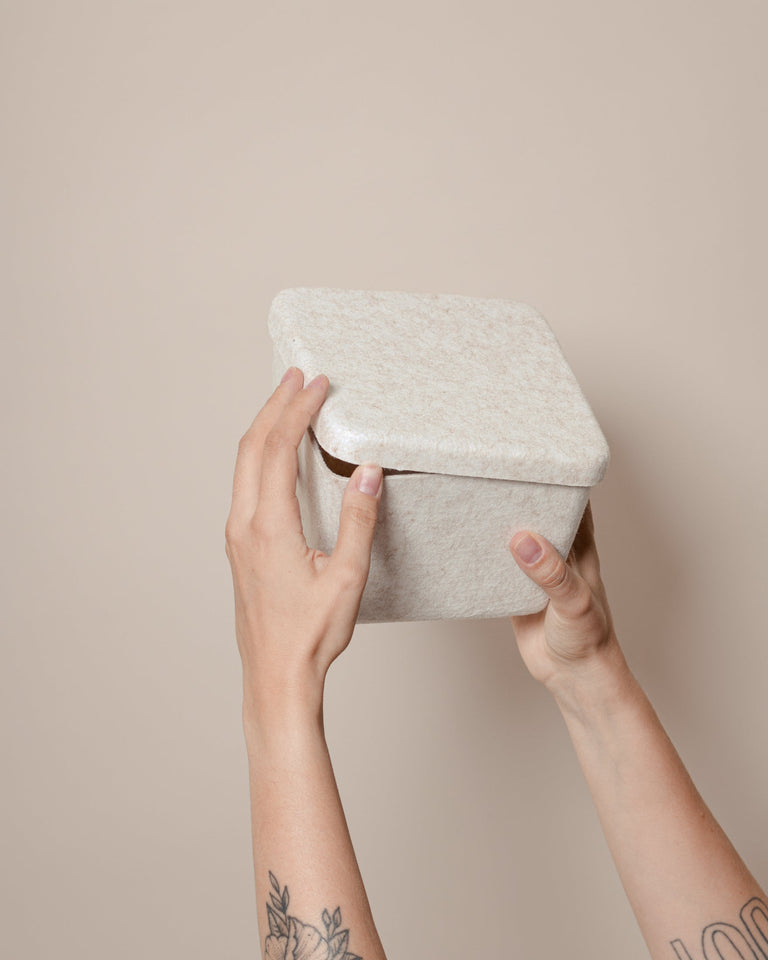 The Sculpted Bin - Petite with Lid | STORAGE
