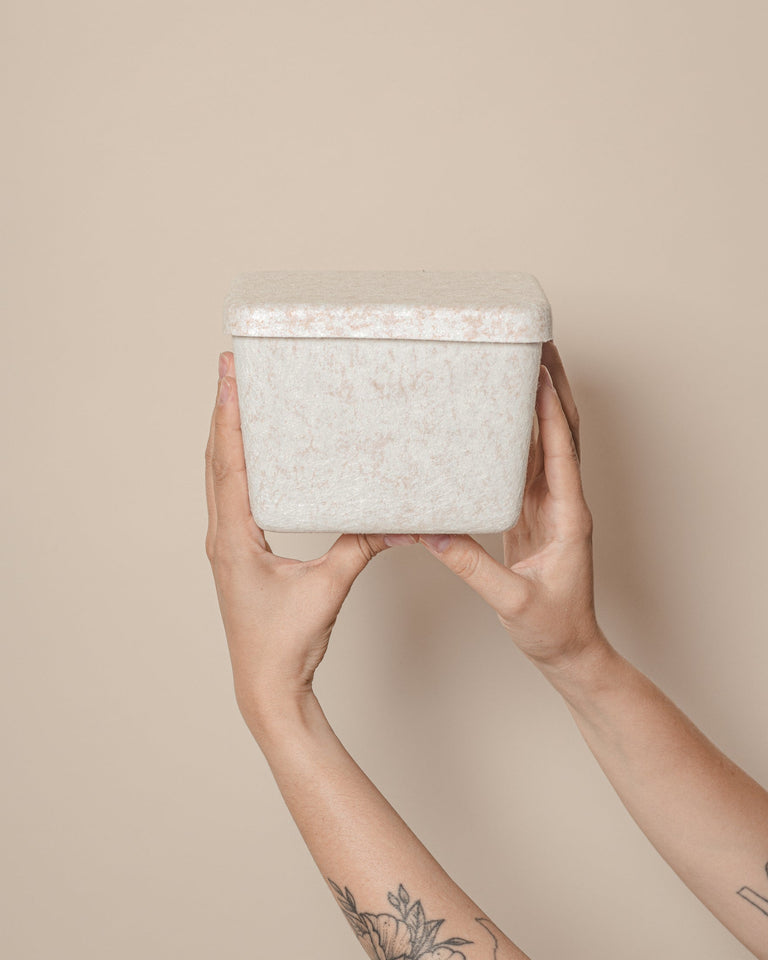 The Sculpted Bin - Petite with Lid | Set of 3 | STORAGE