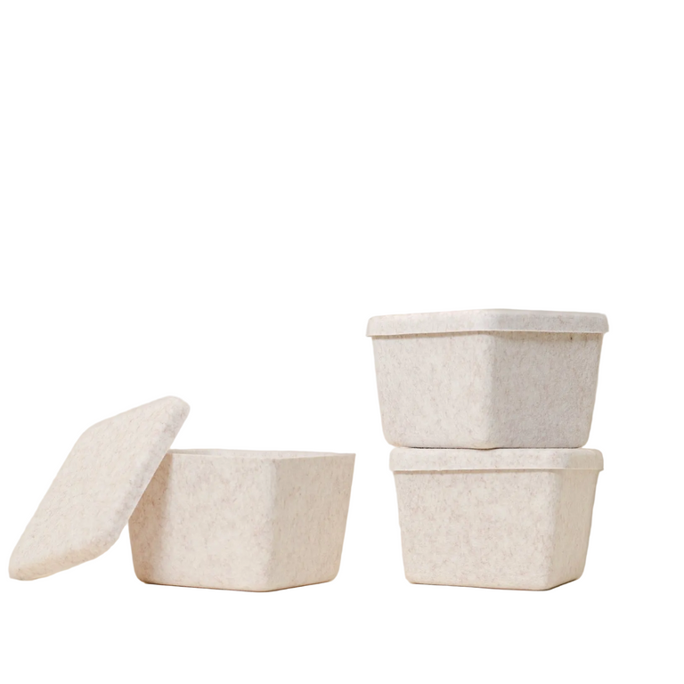 The Sculpted Bin Set - Petite with Lid | STORAGE SOLUTIONS