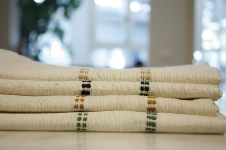 CHAMO HANDWOVEN ETHIOPIAN COTTON NAPKINS | SET OF 2 | ENTERTAINING