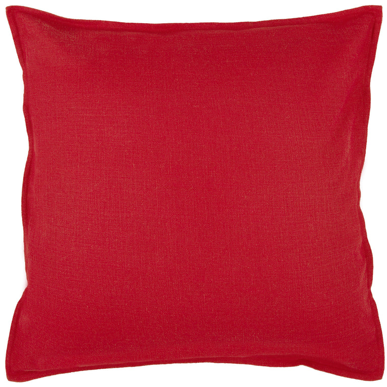 RED SOLID URBAN FARMHOUSE PILLOW