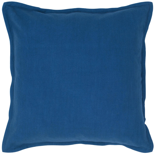 BLUE SOLID URBAN FARMHOUSE PILLOW