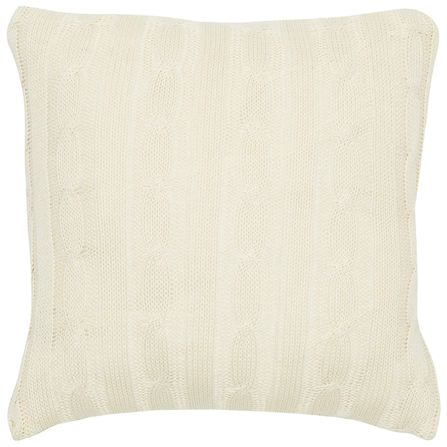 IVORY CABLE KNIT URBAN FARMHOUSE PILLOW