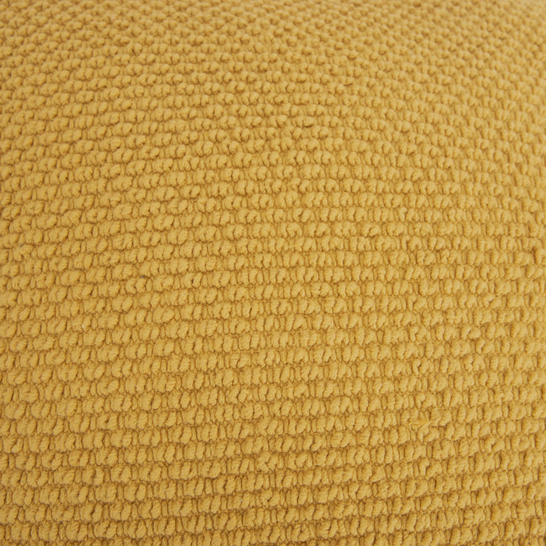 ZIEGLER YELLOW  SOLID URBAN FARMHOUSE THROW PILLOW