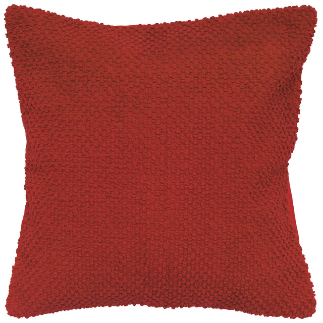 RED SOLID URBAN FARMHOUSE PILLOW