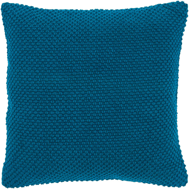 BLUE SOLID URBAN FARMHOUSE PILLOW