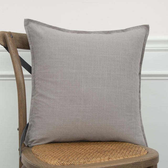 GRAY SOLID URBAN FARMHOUSE PILLOW