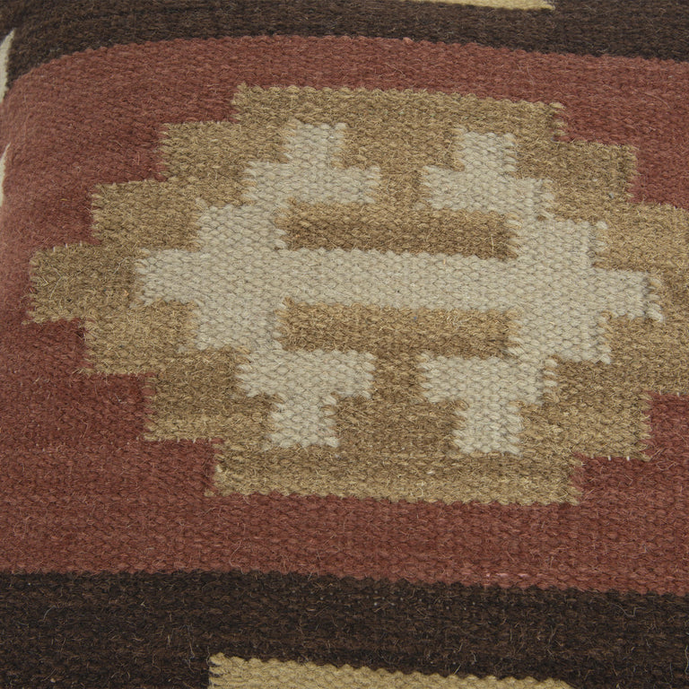 BROWN SOUTHWEST MODERN INDUSTRIAL PILLOW