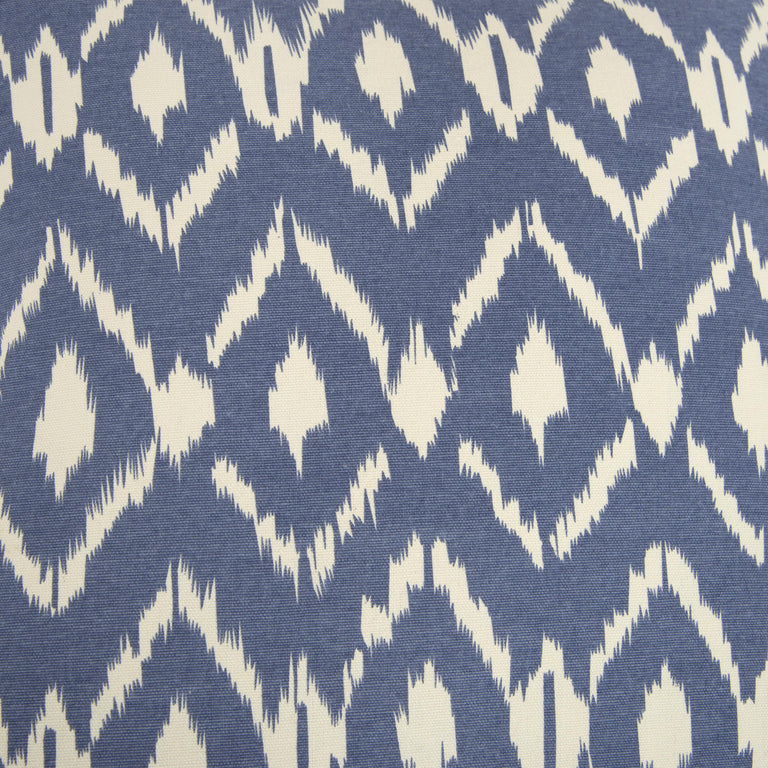 BINDERUP BLUE IKAT BOHO THROW PILLOW