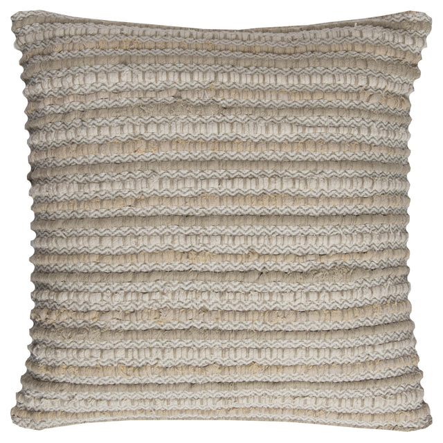 HENNEBERG NEUTRAL STRIPE URBAN FARMHOUSE THROW PILLOW