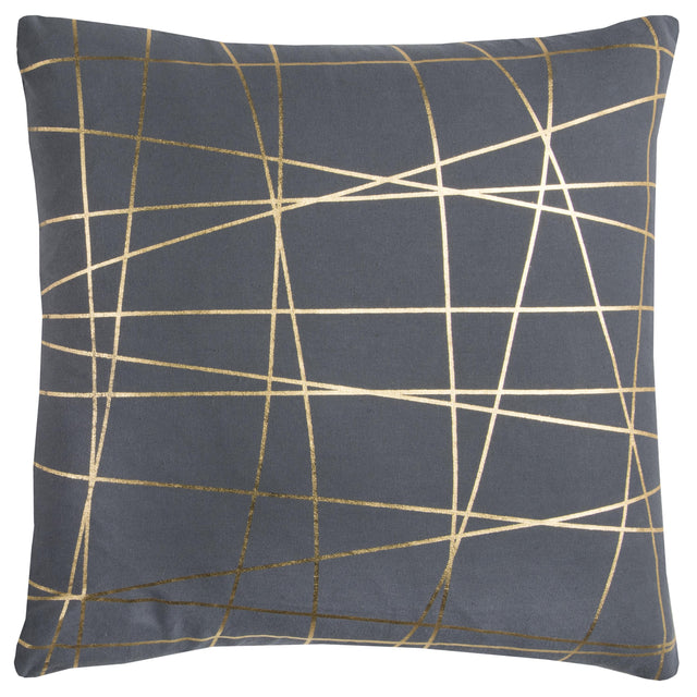 GRAY  ABSTRACT ART DECO PILLOW