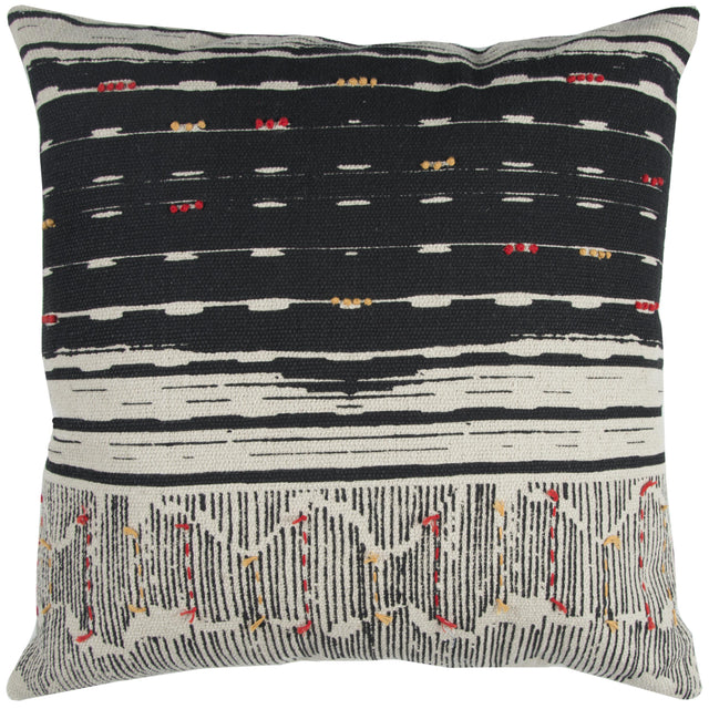 BLACK  STRIPE BOHO CRAFT PILLOW