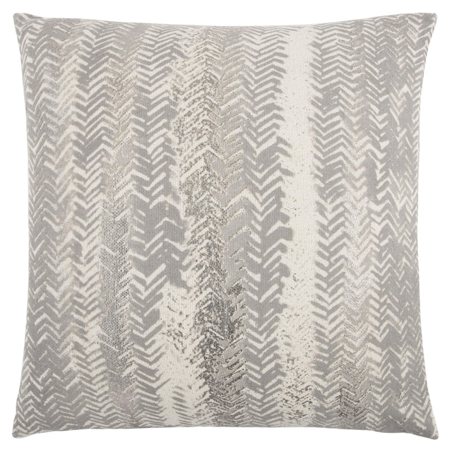 MEDIUM GRAY CHEVRON MODERN FARMHOUSE PILLOW