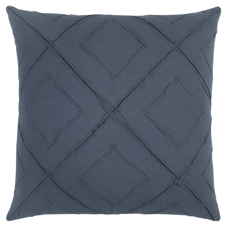 BLUE GEOMETRIC MODERN FARMHOUSE PILLOW