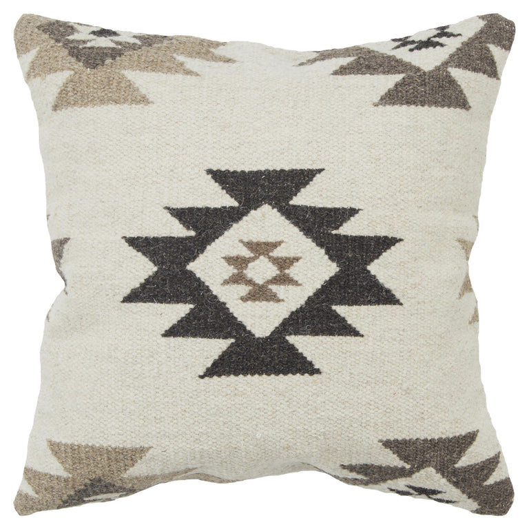 ROKKJÆR MEDIUM BROWN SOUTHWEST MODERN FARMHOUSE THROW PILLOW