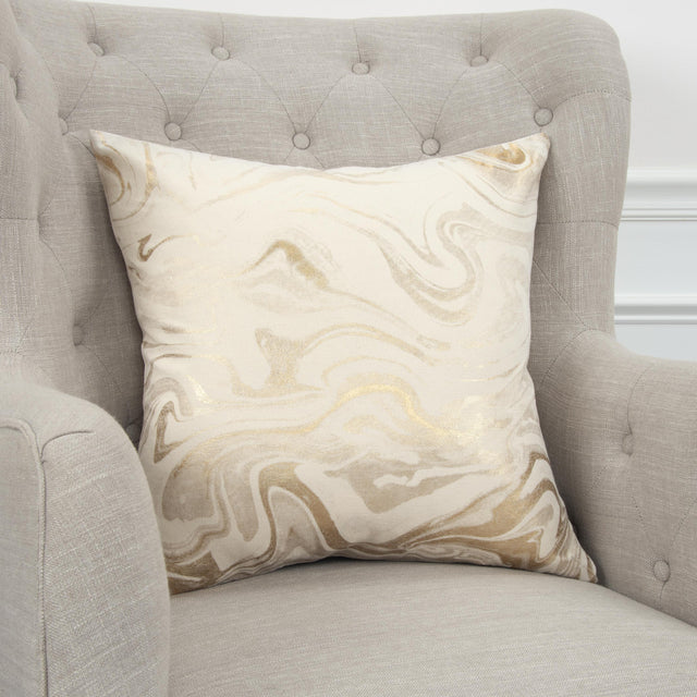 HALD NEUTRAL  ABSTRACT CITY CHIC THROW PILLOW