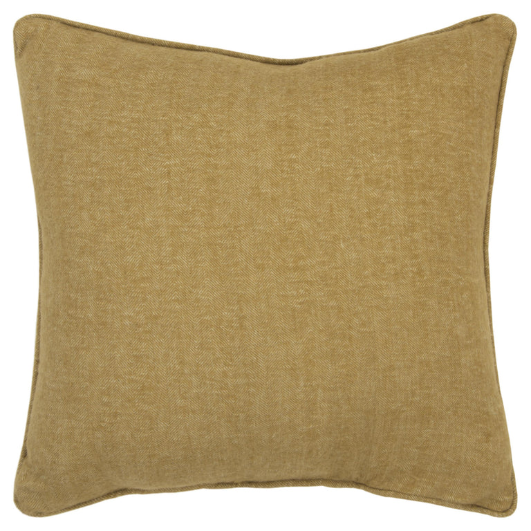 LORENTZEN YELLOW SOLID MODERN MOUNTAIN THROW PILLOW