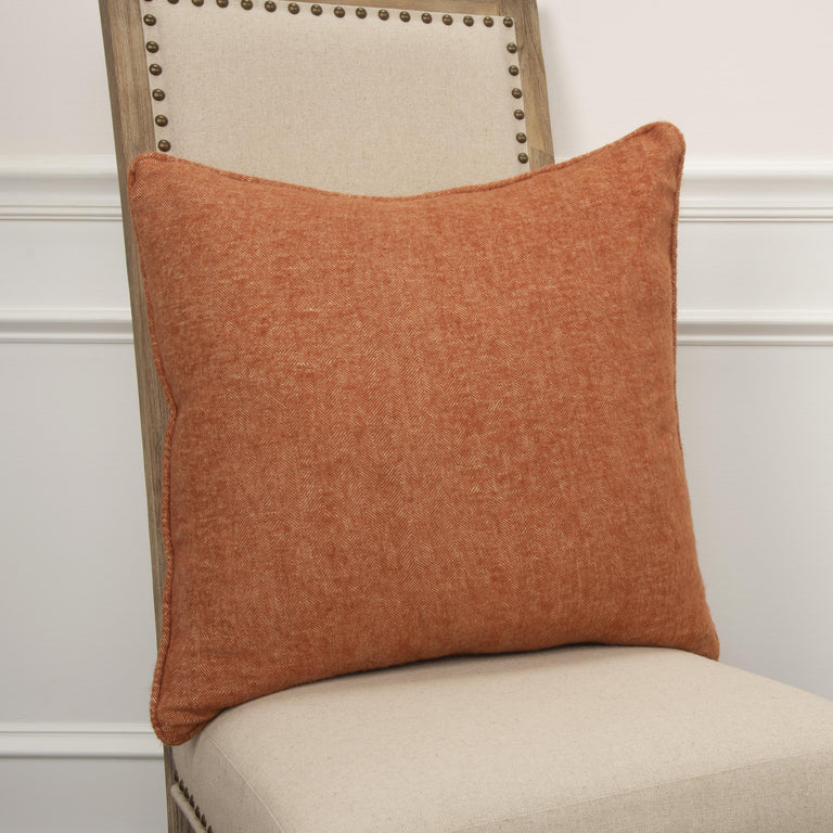 ORANGE SOLID MODERN MOUNTAIN PILLOW