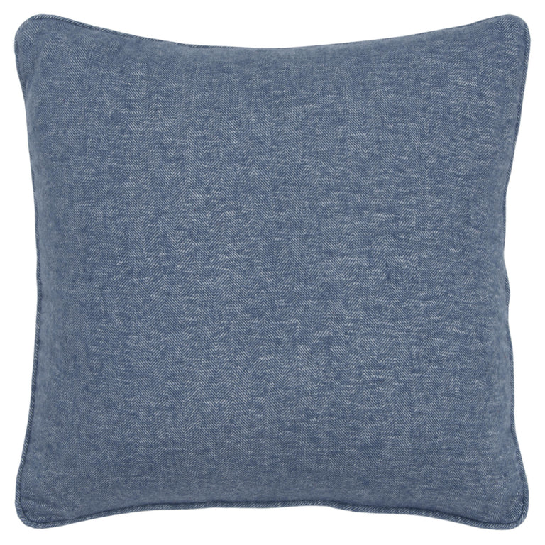 BLUE SOLID MODERN MOUNTAIN PILLOW