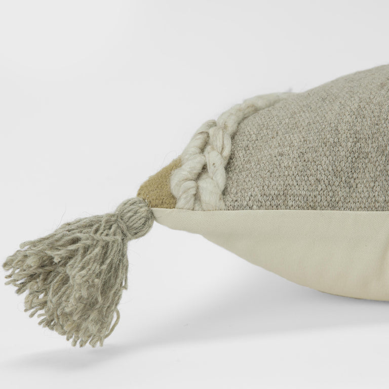 NEUTRAL  STRIPE MODERN MOUNTAIN PILLOW