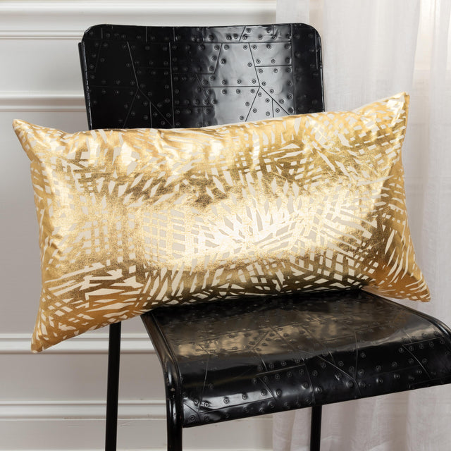 METALLIC LINES ART DECO PILLOW