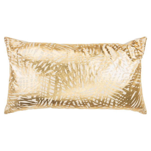 METALLIC LINES ART DECO PILLOW